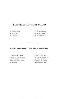 Advances in lipid research. Volume 8