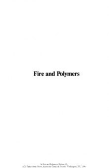 Fire and Polymers. Hazards Identification and Prevention