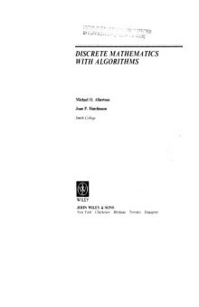 Discrete Mathematics with Algorithms