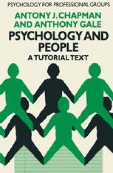 Psychology and People: A Tutorial Text