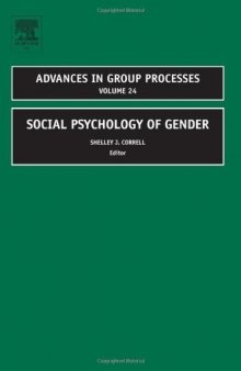 Social Psychology of Gender (Advances in Group Processes) (Advances in Group Processes)