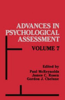 Advances in Psychological Assessment: Volume 7