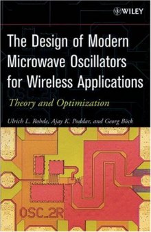 Design of Modern Microwave Oscillators for Wireless Applications: Theory and Optimization