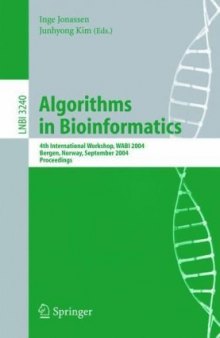 Algorithms in Bioinformatics: 4th International Workshop, WABI 2004, Bergen, Norway, September 17-21, 2004. Proceedings