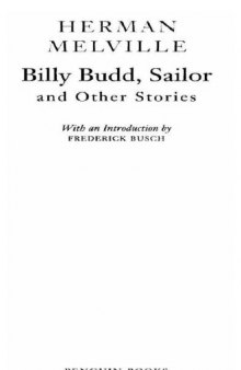Billy Budd, Sailor and Other Stories  