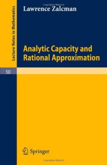 Analytic Capacity and Rational Approximation
