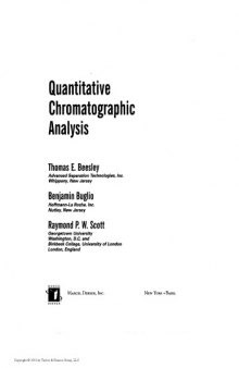 Quantitative chromatographic analysis