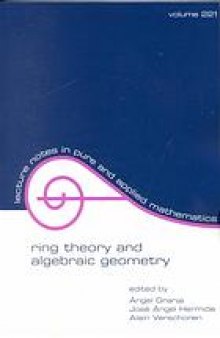 Ring theory and algebraic geometry : proceedings of the fifth international conference (SAGA V) in León, Spain