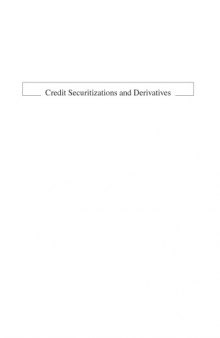 Credit Securitisations and Derivatives : Challenges for the Global Markets