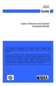 Guide  to  Reference  and  Standard  Atmosphere  Models