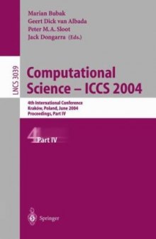Computational Science - ICCS 2004: 4th International Conference, Kraków, Poland, June 6-9, 2004, Proceedings, Part IV