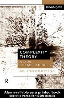 Complexity theory and the social sciences : an introduction