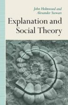 Explanation and Social Theory