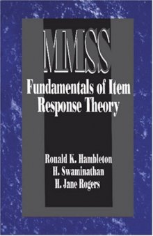Fundamentals of Item Response Theory (Measurement Methods for the Social Science)