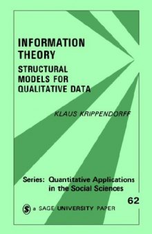 Information theory: structural models for qualitative data