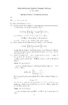 Robin Hartshorne's Algebraic Geometry Solutions. Chapter II Section 7, Projective Morphisms