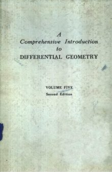 A Comprehensive Introduction To Differential Geometry Volume 5, Second Edition