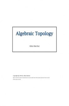 Algebraic Topology