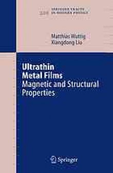Ultrathin metal films : magnetic and structural properties