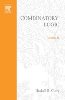 Combinatory logic. / Volume II