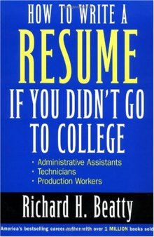 How to write a resume if you didn't go to college