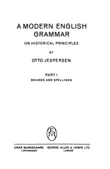 Modern English Grammar on Historical Principles (7 vols.)