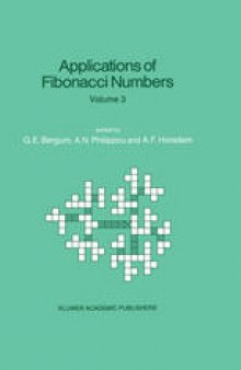 Applications of Fibonacci Numbers: Volume 3 Proceedings of ‘The Third International Conference on Fibonacci Numbers and Their Applications’, Pisa, Italy, July 25–29, 1988