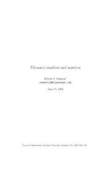 Fibonacci numbers and matrices