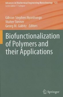 Biofunctionalization of Polymers and their Applications 