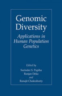 Genomic Diversity: Applications in Human Population Genetics