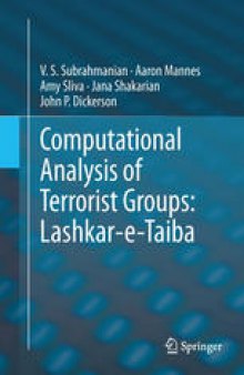 Computational Analysis of Terrorist Groups: Lashkar-e-Taiba: Lashkar-e-Taiba