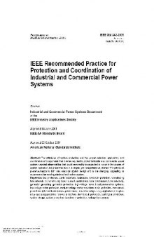 IEEE Recommended Practice for Protection and Coordination of Industrial and Commercial Power Systems