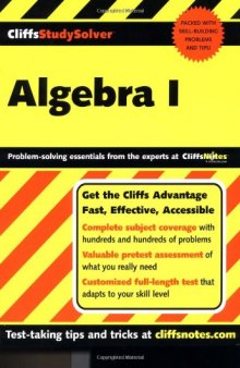 Algebra I (Cliffs Study Solver)