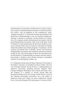 Fundamentalism, Sectarianism, and Revolution: The Jacobin Dimension of Modernity (Cambridge Cultural Social Studies)