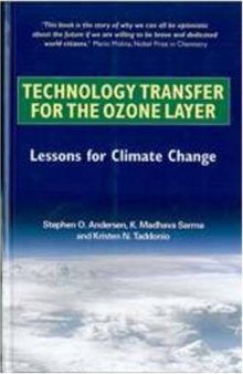 Technology Transfer for the Ozone Layer Lessons for Climate Change