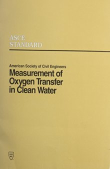 Measurement of oxygen transfer in clean water
