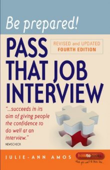 Be Prepared! Pass That Job Interview