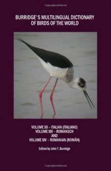Burridges Multilingual Dictionary of Birds of the World: Volume XII Italian