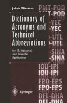 Dictionary of Acronyms and Technical Abbreviations: for IT, Industrial, and Scientific Applications