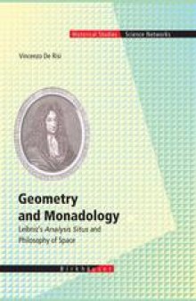 Geometry and Monadology: Leibniz’s Analysis Situs and Philosophy of Space