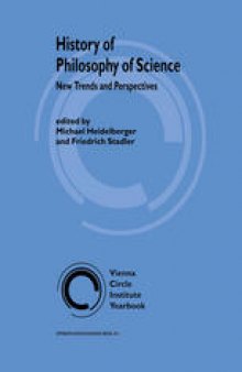 History of Philosophy of Science: New Trends and Perspectives