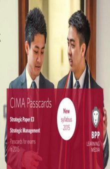 CIMA - E3 Strategic Management Passcards