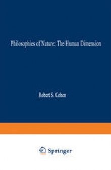 Philosophies of Nature: The Human Dimension: In Celebration of Erazim Kohák