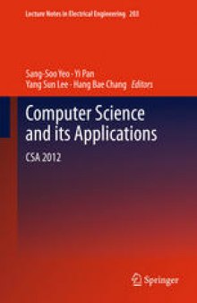 Computer Science and its Applications: CSA 2012