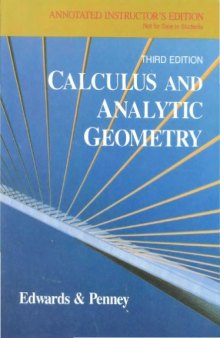 Calculus and analytic geometry