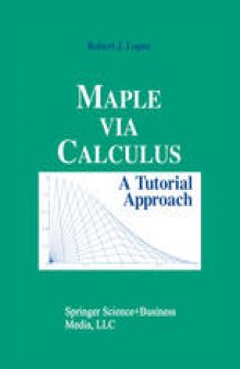 Maple via Calculus: A Tutorial Approach