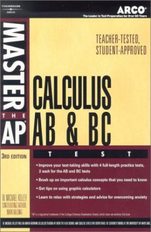 Master AP Calculus AB, 3rd ed (Master the Ap Calculus Ab & Bc Test)