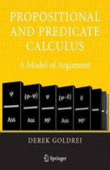 Propositional and Predicate Calculus A Model of Argument
