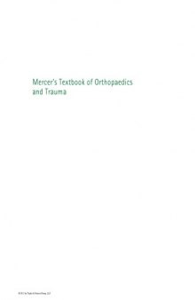 Mercer's Textbook of Orthopaedics and Trauma