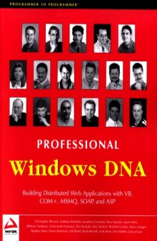 Professional Windows DNA: Building Distributed Web Applications with VB,..
